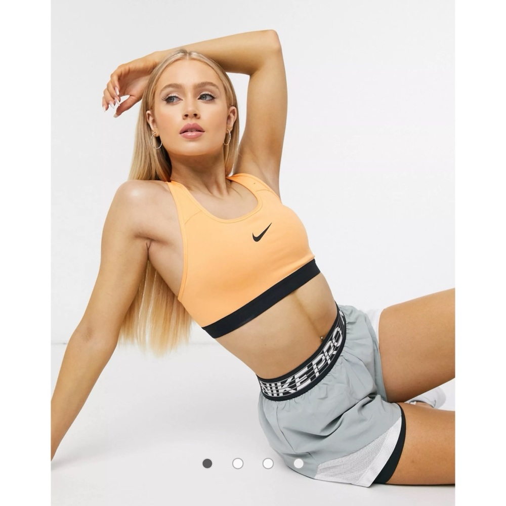 Nike Dri-Fit Training Pro Sport Bra Orange Size XS